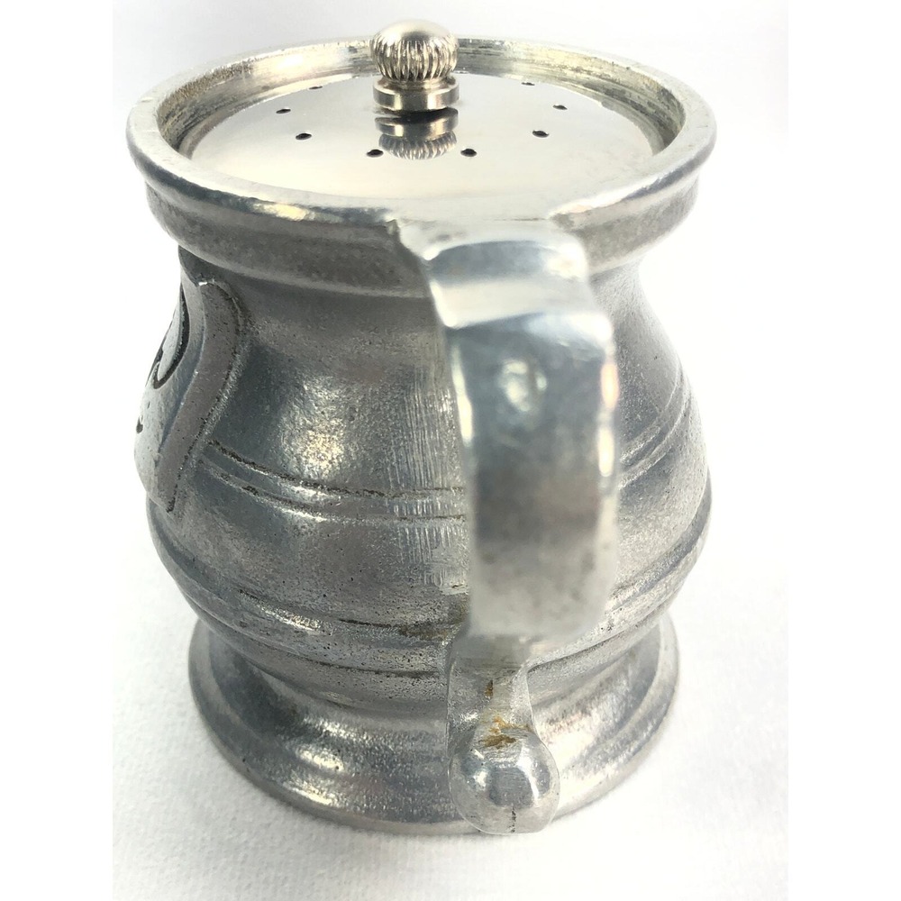 Wilton Armetale RWP Pewter‎ Salt & Pepper Shakers Plough Tavern Pattern Vintage - Picture 8 of 16